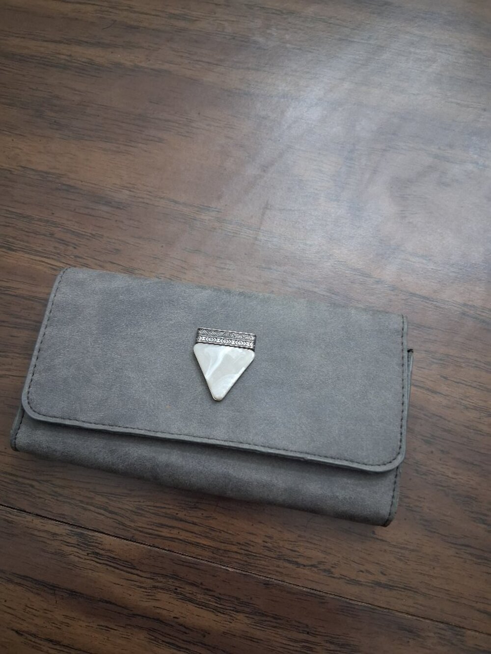 Mossimo three fold wallet gray nwot